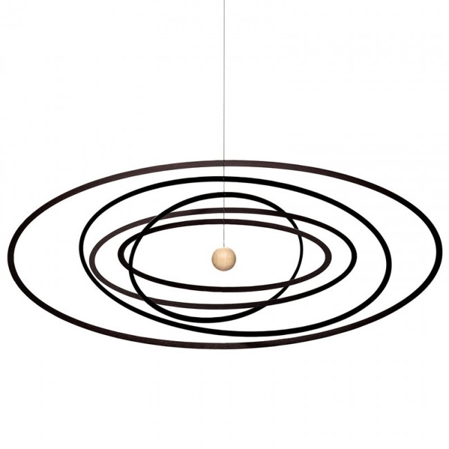 Flensted Mobiles Science Fiction Ellipse mobile 블랙 FS008E
