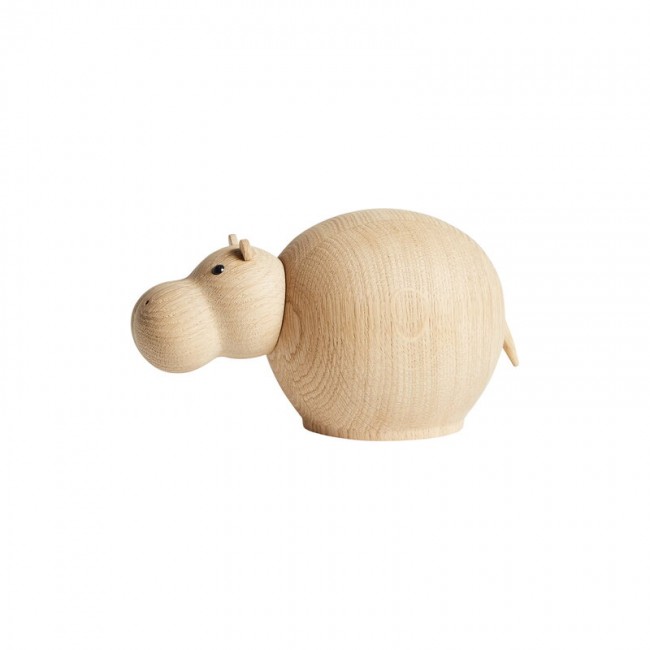 WOUD 우드 Hibo Hippopotamus figurine small oak WD150033