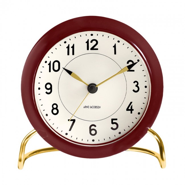 ARNE JACOBSEN 아르네야콥센 AJ Station 테이블 시계 with alarm bor_deaux RD43676