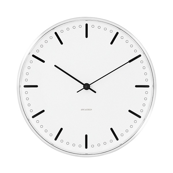 ARNE JACOBSEN 아르네야콥센 AJ City Hall 벽시계 21 cm RD43631