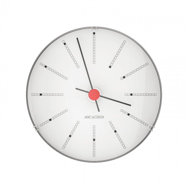 ARNE JACOBSEN 아르네야콥센 AJ Bankers 벽시계 12 cm 화이트 RD43688