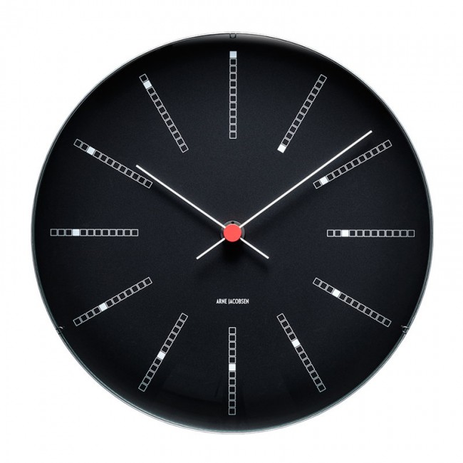ARNE JACOBSEN 아르네야콥센 AJ Bankers 벽시계 29 cm 블랙 RD43646