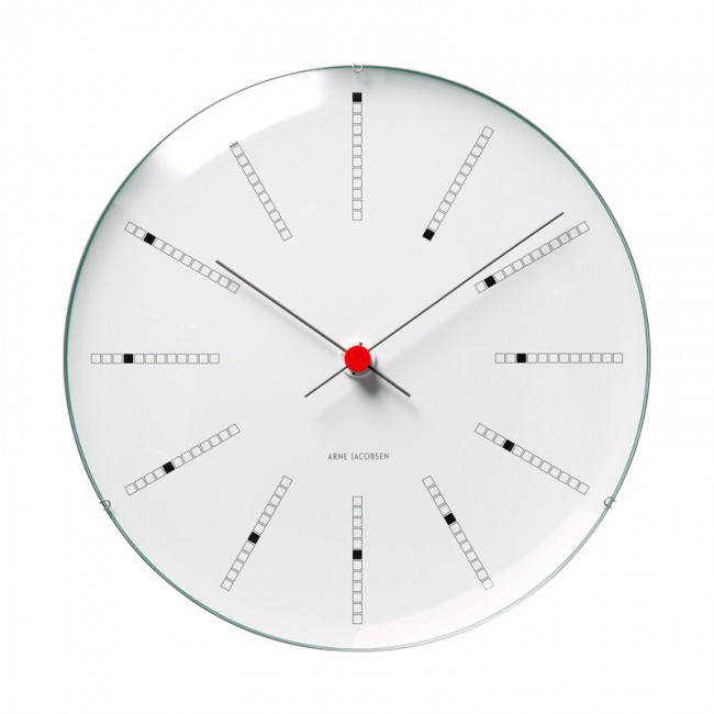 ARNE JACOBSEN 아르네야콥센 AJ Bankers 벽시계 29 cm 화이트 RD43640