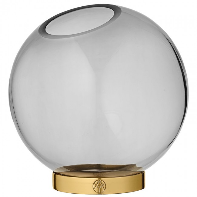AYTM 에이와이티엠 Globe 화병 꽃병 라지 블랙 - 골드 AY500420050012