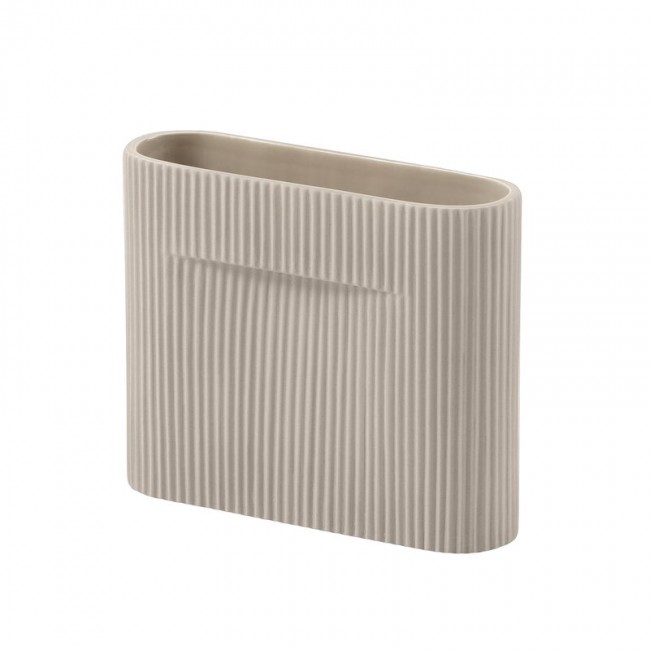 MUUTO 무토 Ridge 화병 꽃병 16 5 cm beige MU14192