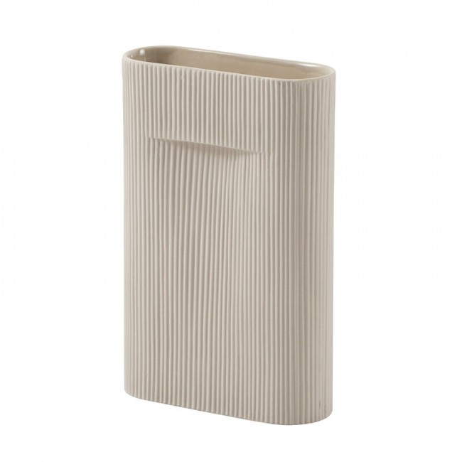 MUUTO 무토 Ridge 화병 꽃병 35 cm beige MU14162