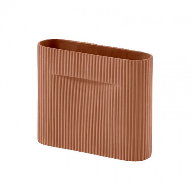 MUUTO 무토 Ridge 화병 꽃병 16 5 cm 테라코타 MU14190