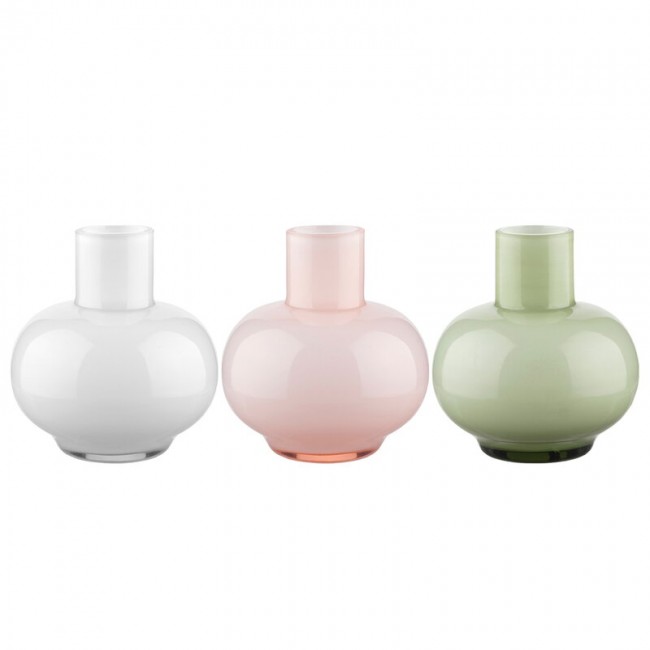 MARIMEKKO 마리메꼬 Mini 화병 꽃병 set of 3 olive - 화이트 핑크 MA071549-613