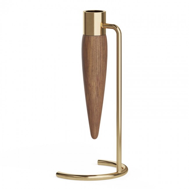 MENU Umanoff 캔들홀더 폴리시 브라스 - 월넛 MENU Umanoff candle holder  polished brass - walnut 08448