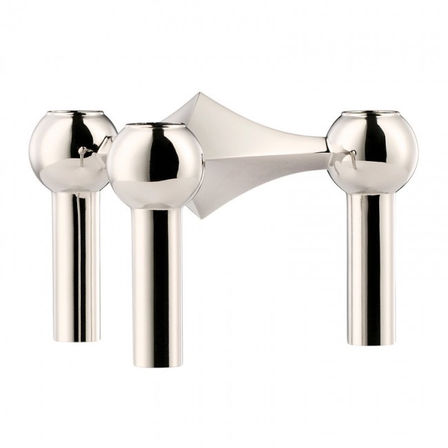 STOFF COPENHAGEN 스토프 Nagel 캔들 홀더 크롬 STOFF Copenhagen STOFF Nagel candleholder  chrome 08352