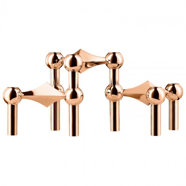 STOFF COPENHAGEN 스토프 Nagel 캔들 홀더 set of 3 로즈 골드 STOFF Copenhagen STOFF Nagel candleholder  set of 3  rose gold 08343