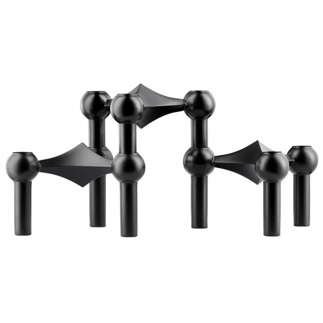 STOFF COPENHAGEN 스토프 Nagel 캔들 홀더 set of 3 매트 블랙 STOFF Copenhagen STOFF Nagel candleholder  set of 3  matt black 08312