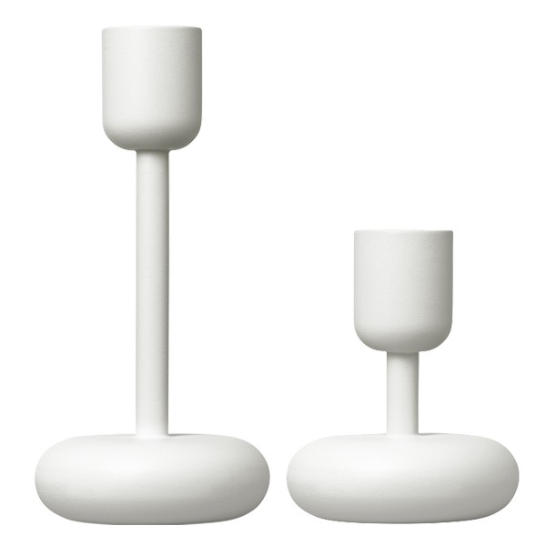 IITTALA 이딸라 Nappula 캔들 홀더 화이트 2-pack II111149