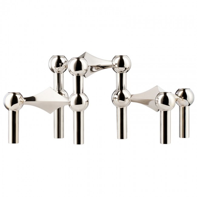STOFF COPENHAGEN 스토프 Nagel 캔들 홀더 set of 3 크롬 STOFF Copenhagen STOFF Nagel candleholder  set of 3  chrome 08294