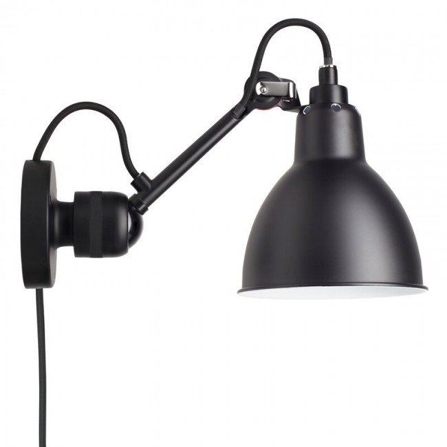 DCWU00E9DITIONS 램프 그라스 304 CA 벽등 벽조명 round shade with cable 블랙 DCWu00e9ditions Lampe Gras 304 CA wall lamp  round shade with cable  black 07738