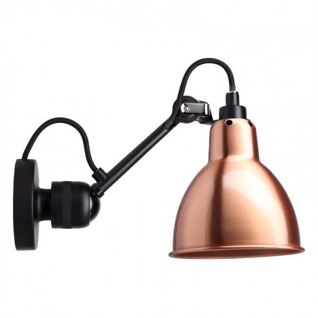 DCWU00E9DITIONS 램프 그라스 304 lamp round shade 블랙 - 코퍼 DCWu00e9ditions Lampe Gras 304 lamp  round shade  black - copper 07736