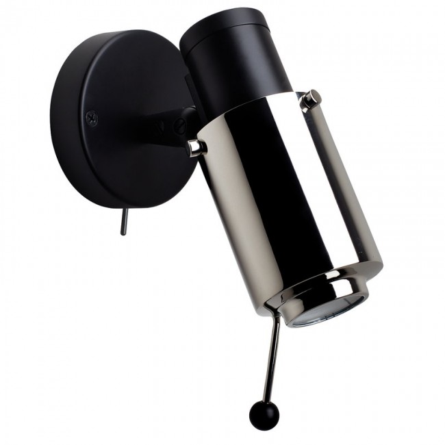 DCWU00E9DITIONS 비니 Spot 벽등 벽조명 with stick and switch 블랙 - 니켈 DCWu00e9ditions Biny Spot wall lamp with stick and switch  black - nickel 07622