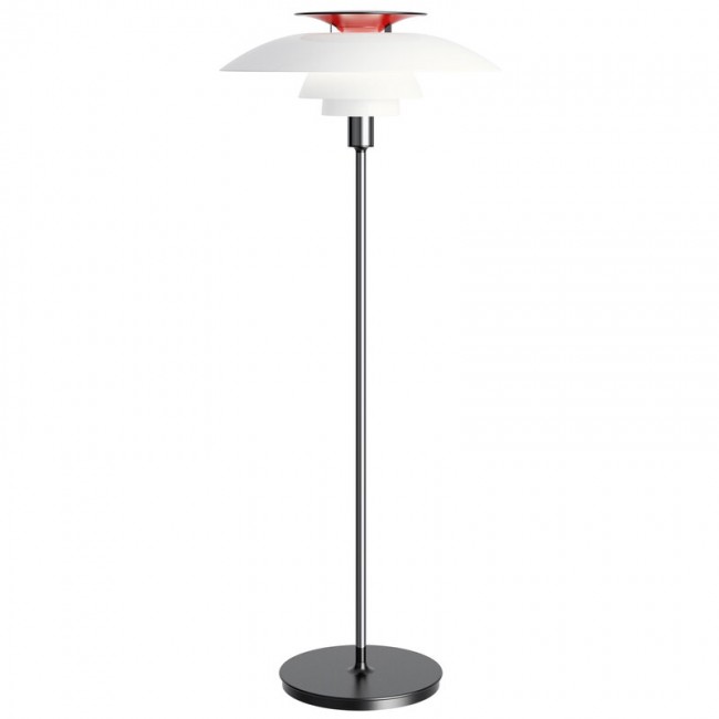 LOUIS POULSEN PH 80 플로어 램프 크롬 접시D Louis Poulsen PH 80 floor lamp  chrome plated 07265