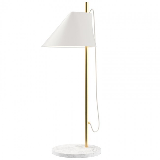 LOUIS POULSEN 유 테이블 책상 조명 브라스 - 화이트 Louis Poulsen Yuh table lamp  brass - white 07007