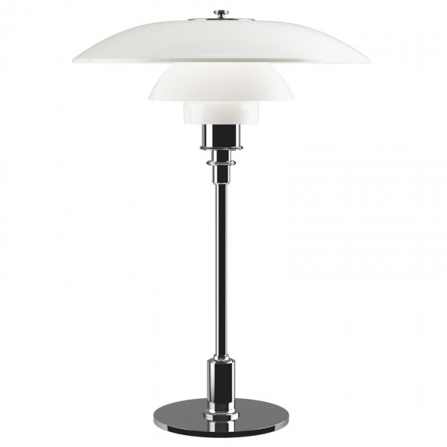 LOUIS POULSEN PH 3 1/2 - 2 1/2 테이블조명 크롬 접시D Louis Poulsen PH 3 1/2 - 2 1/2 table lamp  chrome plated 06655