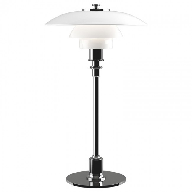 LOUIS POULSEN PH 2/1 테이블 램프 크롬 접시D Louis Poulsen PH 2/1 table lamp  chrome plated 06297