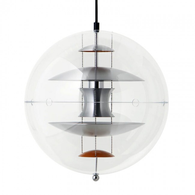 VERPAN VP 글로브 펜던트 40 cm 브러쉬드 알루미늄 Verpan VP Globe pendant  40 cm  brushed aluminium 06029