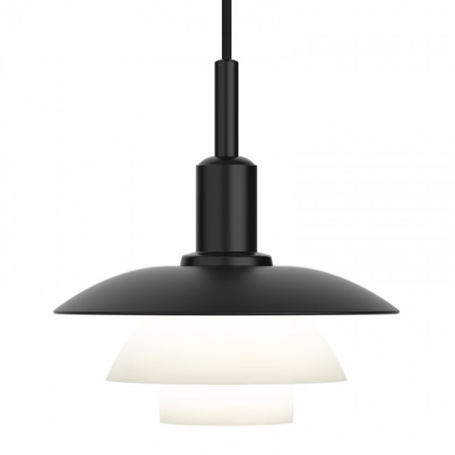 LOUIS POULSEN PH 3/3 펜던트 블랙 메탈 - 오팔 글라스 Louis Poulsen PH 3/3 pendant  black metal - opal glass 05989