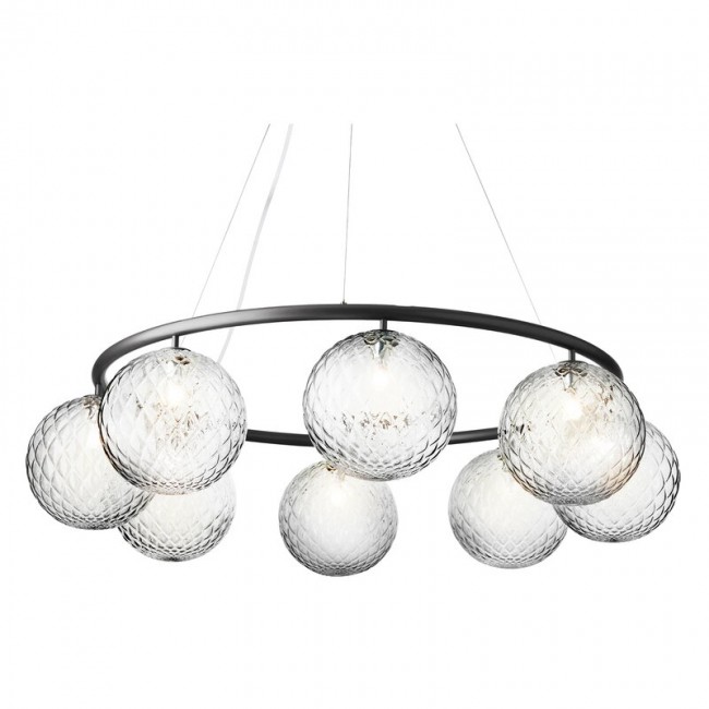 NUURA 누라 Miira 8 Circular 펜던트 rock grey - optic clear NU2032009