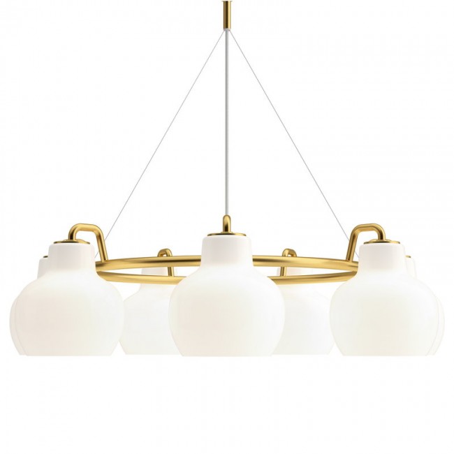LOUIS POULSEN VL 링 크라운 7 펜던트 오팔 글라스 Louis Poulsen VL Ring Crown 7 pendant  opal glass 05812