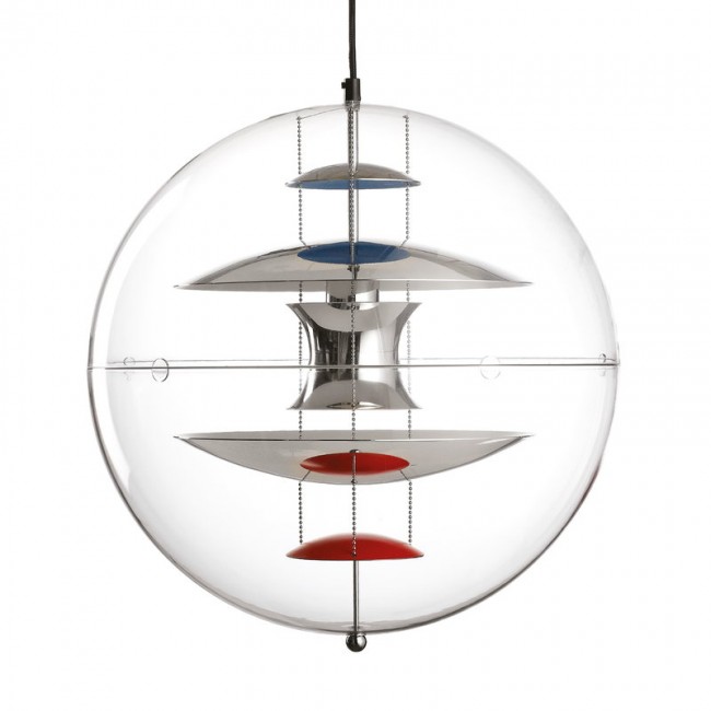VERPAN VP 글로브 펜던트 40 cm polished 알루미늄 Verpan VP Globe pendant  40 cm  polished aluminium 05799