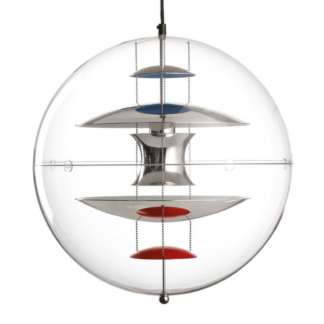 VERPAN VP 글로브 펜던트 50 cm polished 알루미늄 Verpan VP Globe pendant  50 cm  polished aluminium 05798