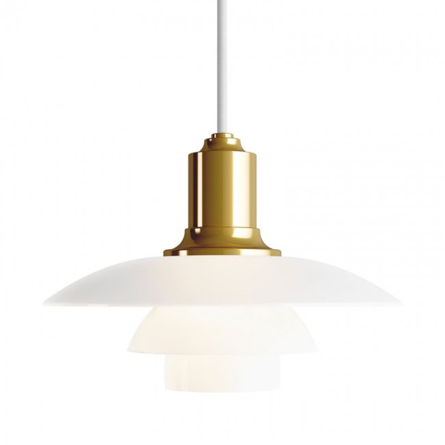 LOUIS POULSEN PH 2/1 펜던트 램프 메탈리시드 브라스 Louis Poulsen PH 2/1 pendant  metallised brass 05797
