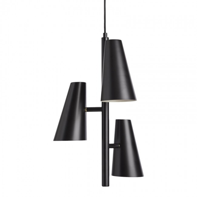 WOUD 우드 Cono 펜던트 with 3 shades 블랙 WD133064