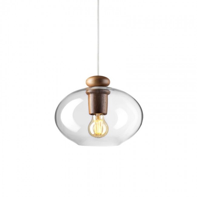 FDB MOEBLER 모블러 U2 Hiti 펜던트 walnut - clear 글라스 FDBU2L33110011