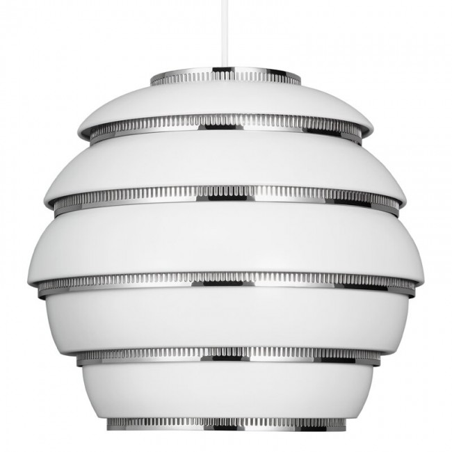ARTEK 알토 펜던트 A331 비하이브 화이트 - 크롬 Artek Aalto pendant A331 Beehive  white - chrome 05472