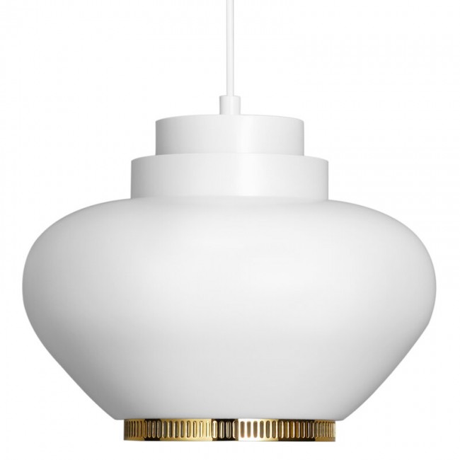 ARTEK 알토 서스펜션/펜던트 조명/식탁등 A333 화이트 - 브라스 Artek Aalto pendant lamp A333  white - brass 05303