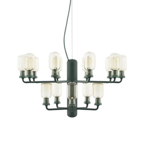 NORMANN COPENHAGEN 노만코펜하겐 앰프 샹들리에 small 골드 - 그린 NC502077