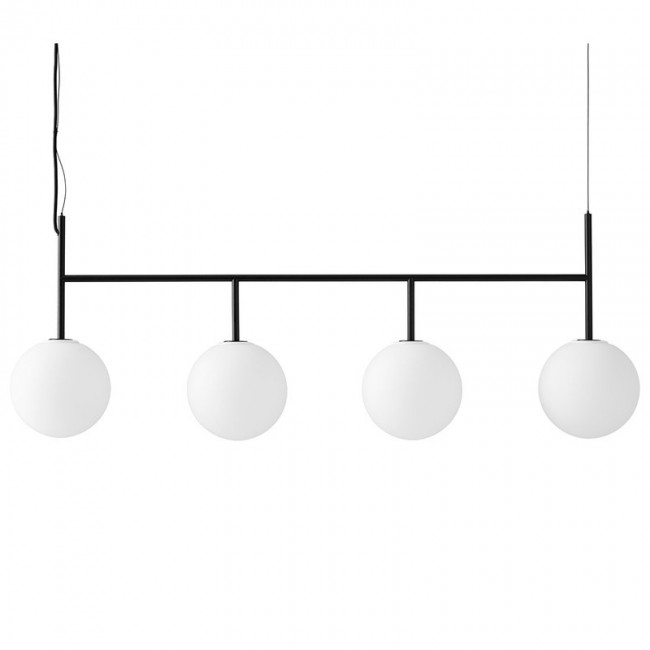 MENU TR Bulb 펜던트 with 프레임 블랙 - matte 오팔 MENU TR Bulb pendant with frame  black - matte opal 04885