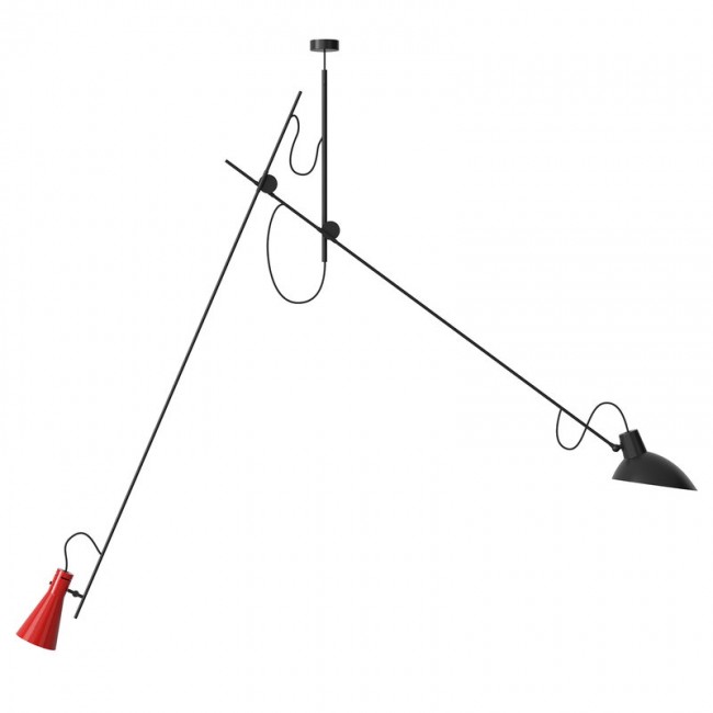 ASTEP VV CINQU안타 펜던트 블랙 - red Astep VV Cinquanta pendant  black - red 04839