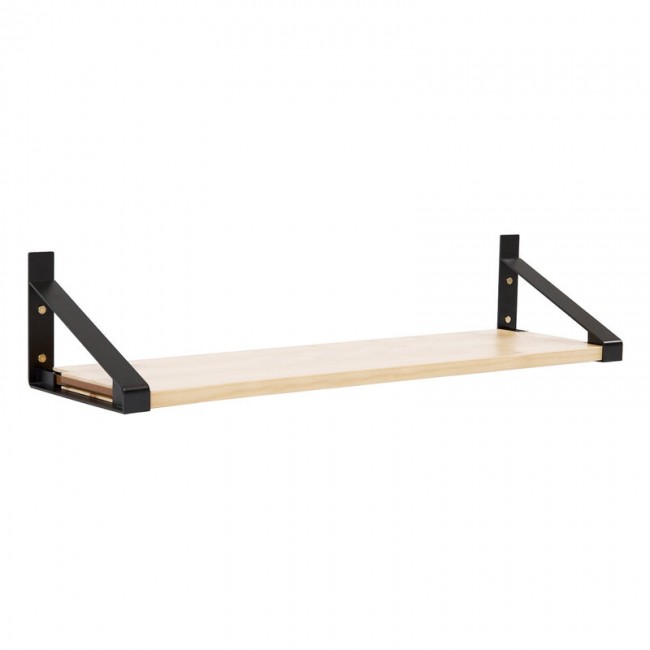 Lundia Classic wall shelf 100 x 30 cm 블랙 - 네츄럴 LUA5687