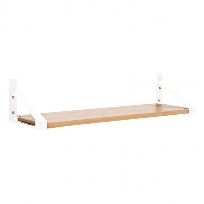 Lundia Classic wall shelf 100 x 30 cm 화이트 - brown 래커 pine LUA5685