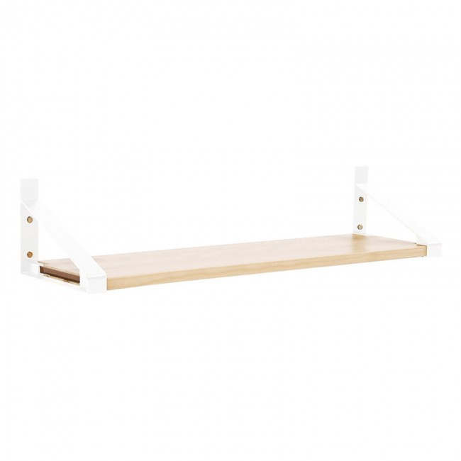 Lundia Classic wall shelf 100 x 30 cm 화이트 - 네츄럴 LUA5683