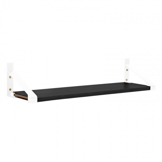 Lundia Classic wall shelf 100 x 30 cm 화이트 - 블랙 LUA5684
