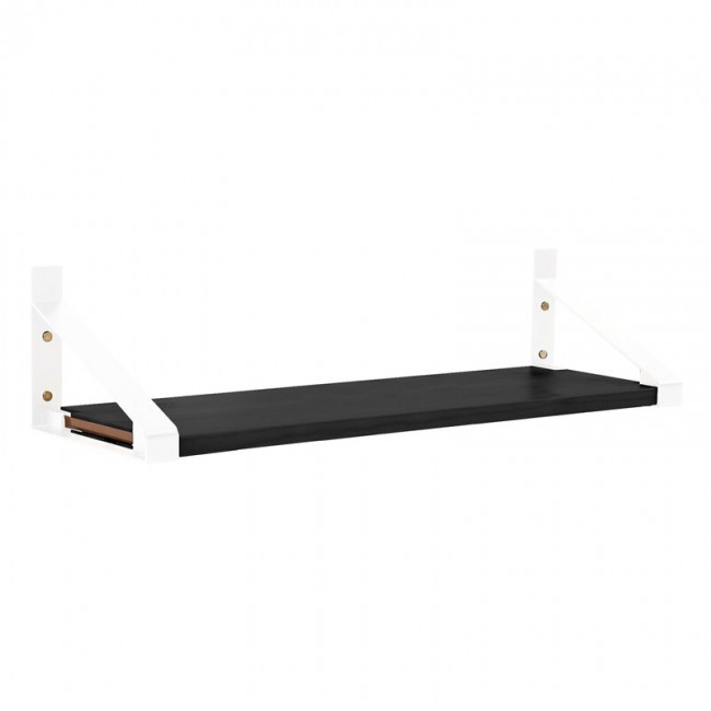 Lundia Classic wall shelf 80 x 30 cm 화이트 - 블랙 LUA5676