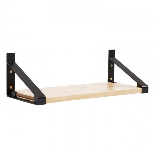 Lundia Classic wall shelf 40 x 30 cm 블랙 - 네츄럴 LUA5730