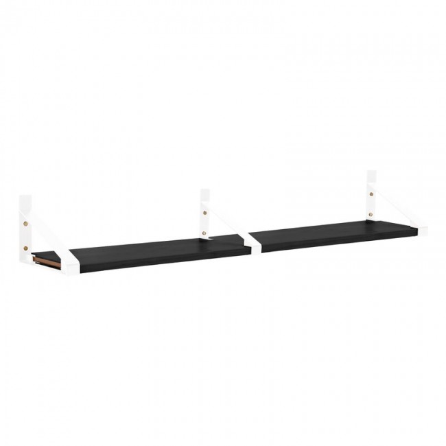 Lundia Classic wall shelf 2 pcs 화이트 - 블랙 LUA5697