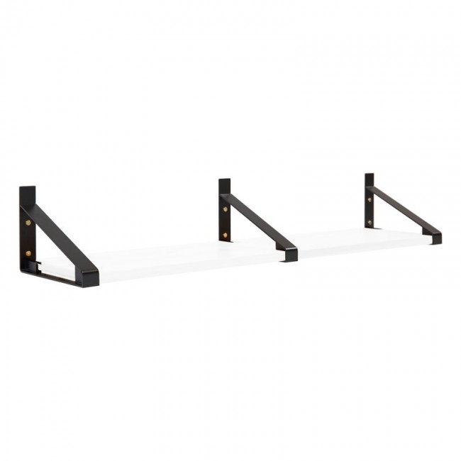 Lundia Classic wall shelf 2 pcs 블랙 - 화이트 LUA5700