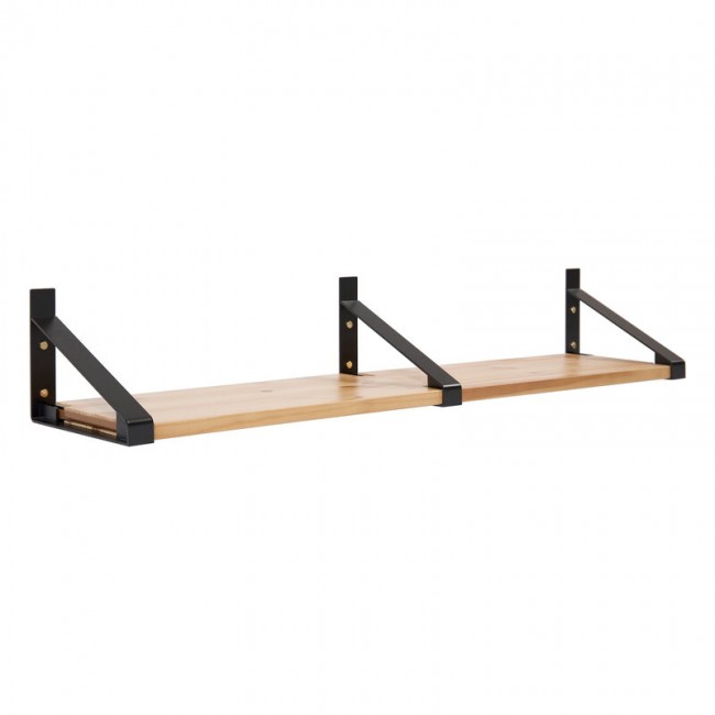 Lundia Classic wall shelf 2 pcs 블랙 - brown LUA5703