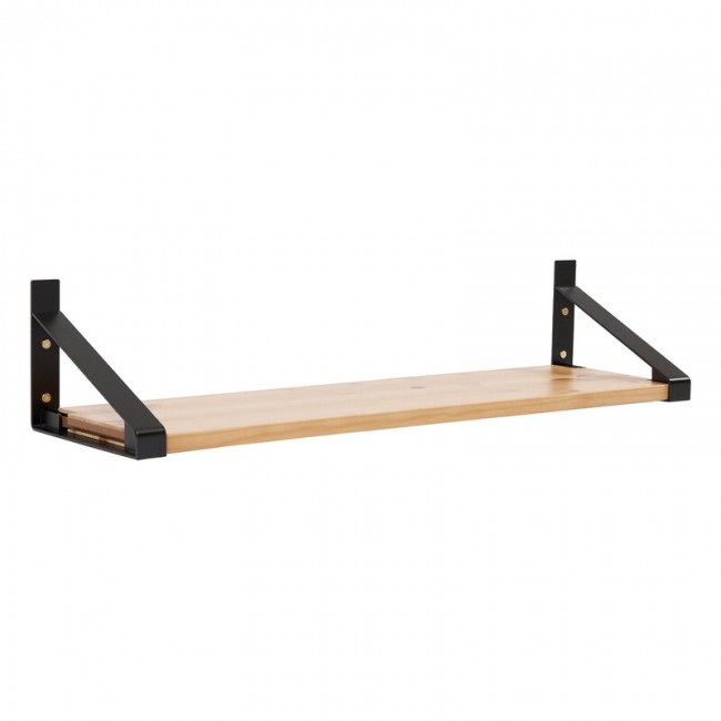 Lundia Classic wall shelf 100 x 30 cm 블랙 - brown LUA5689