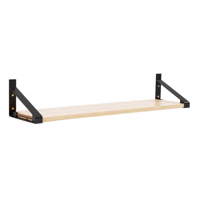 Lundia Classic wall shelf 120 x 30 cm 블랙 - 네츄럴 LUA5694